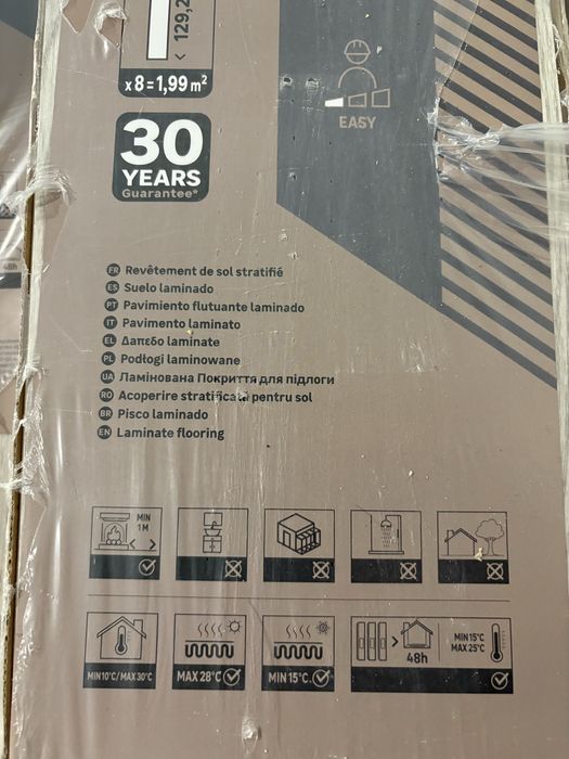 Pavimento flutuante Artens Intenso BRITS 2 – 26 m² novos, embalados