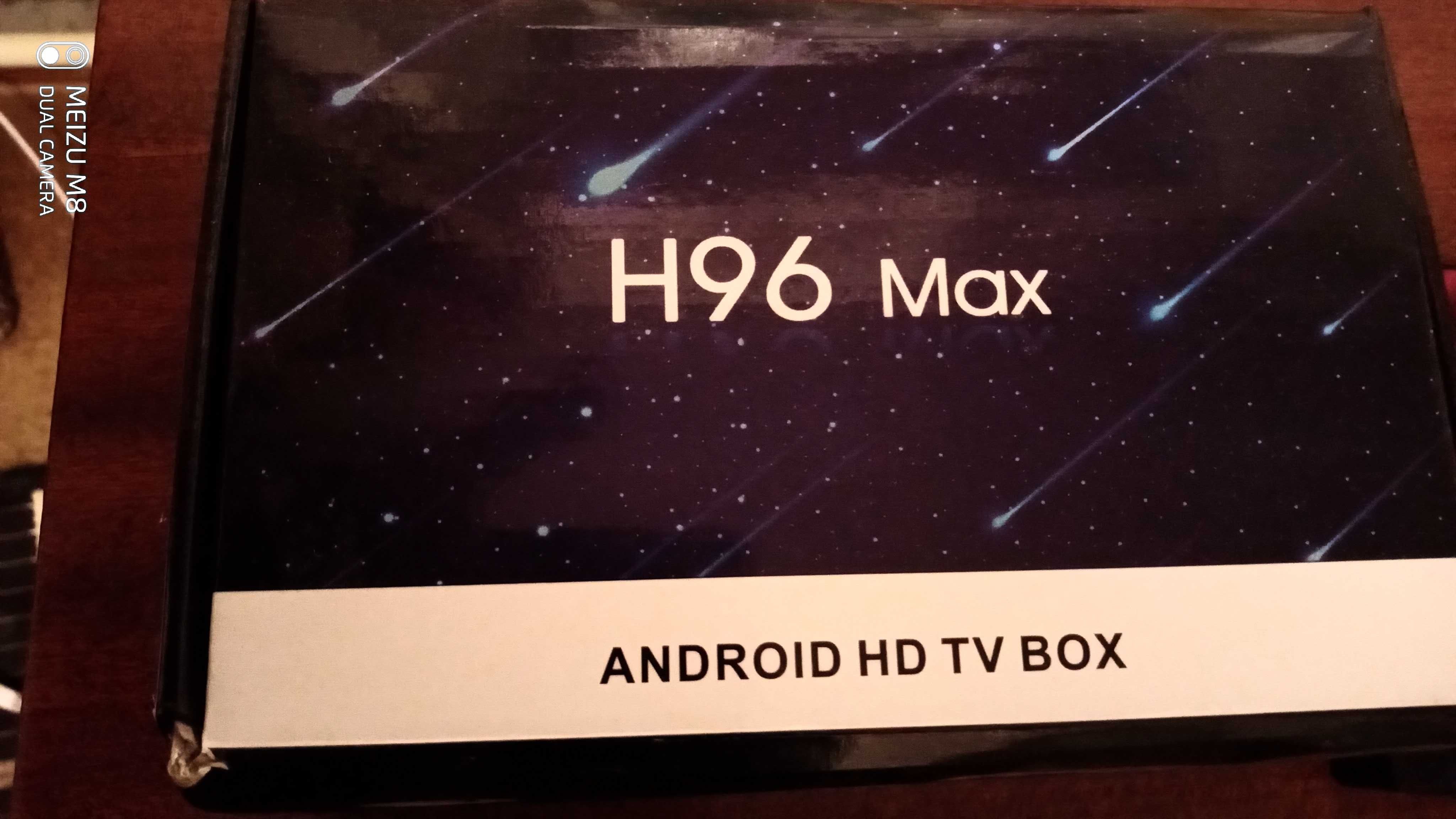 TV приставка ANDROID ULTRA HD BOX H96 Max с пультом.