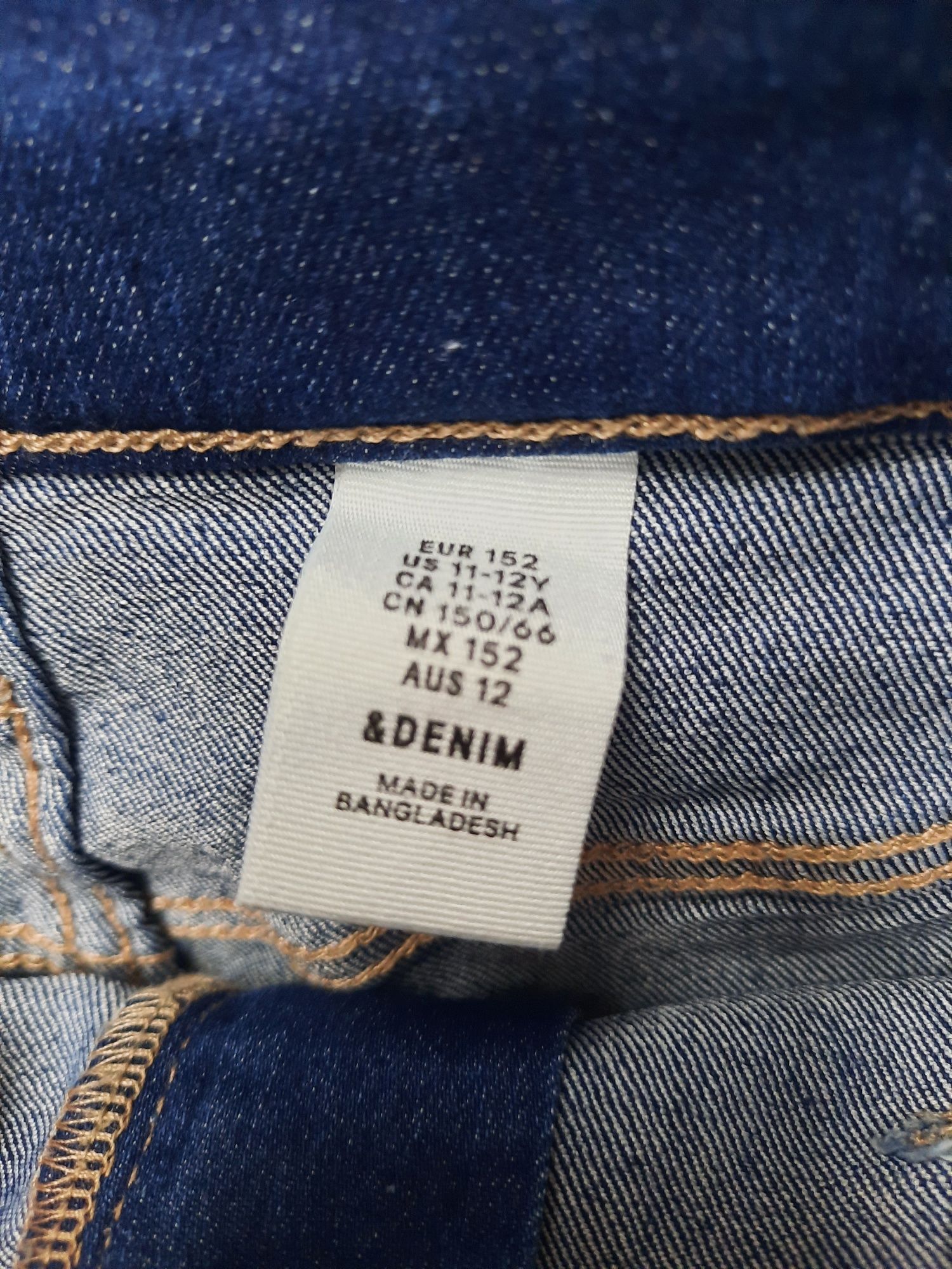 Krótkie spodenki jeansowe H&M rozm. 152