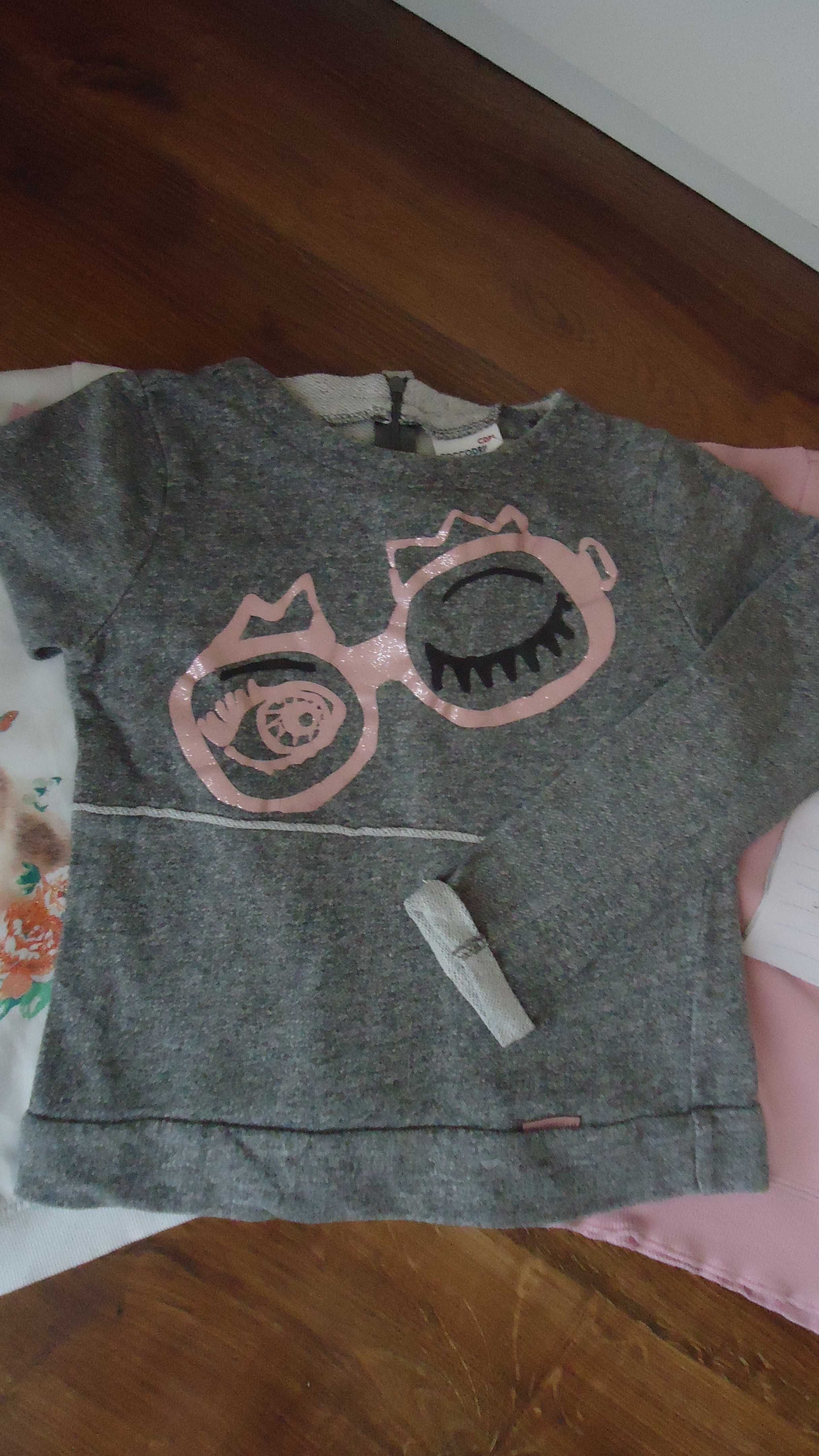 3szt/25zł r.128 C&A bluza kotek COCCODRILLO bluza RESERVED