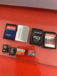 Sandisk Cartao de memoria micro e grande