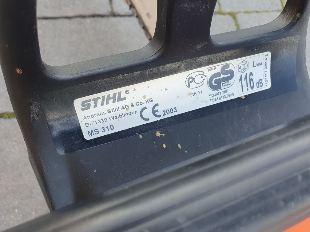 Piła spalinowa Stihl ms 310. Moc 4.3km