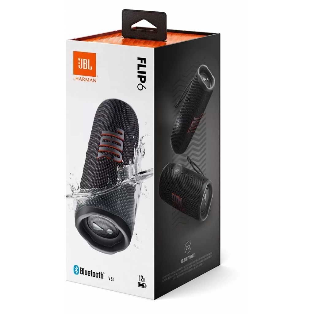 Портативная акустика JBL Flip 6 Black