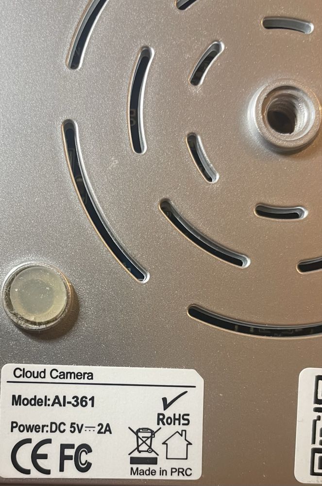 Cloud IP Camera Model: AI-361