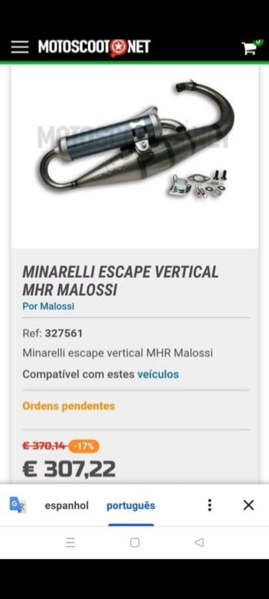 Escape novo bws malossi mhr team