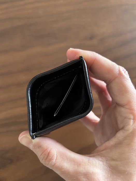 Porta moedas de pele