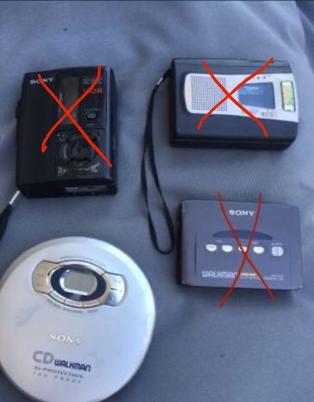 Sony, walkman CD peças