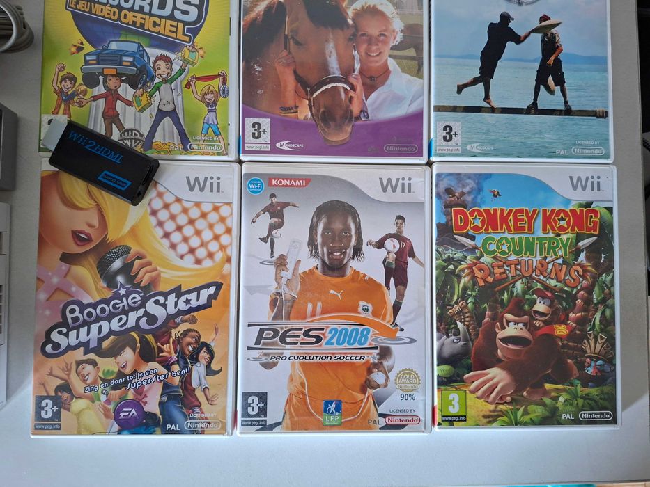Nintendo Wii Branca 1º Modelo + 1 Comando + 6 jogos *100% Funcional*