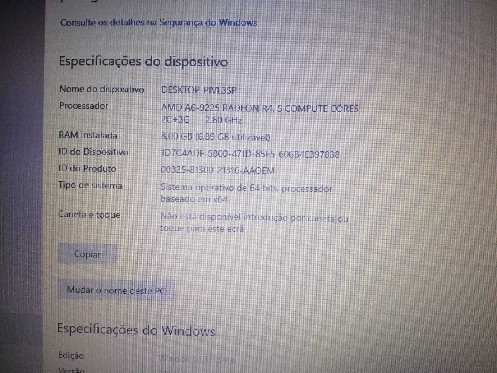 Computador portátil Lenovo