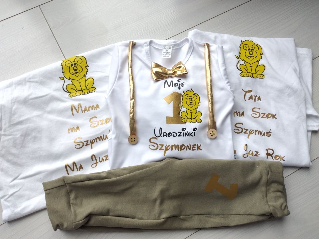 Komplet roczek urodziny rok pierwsze urodziny