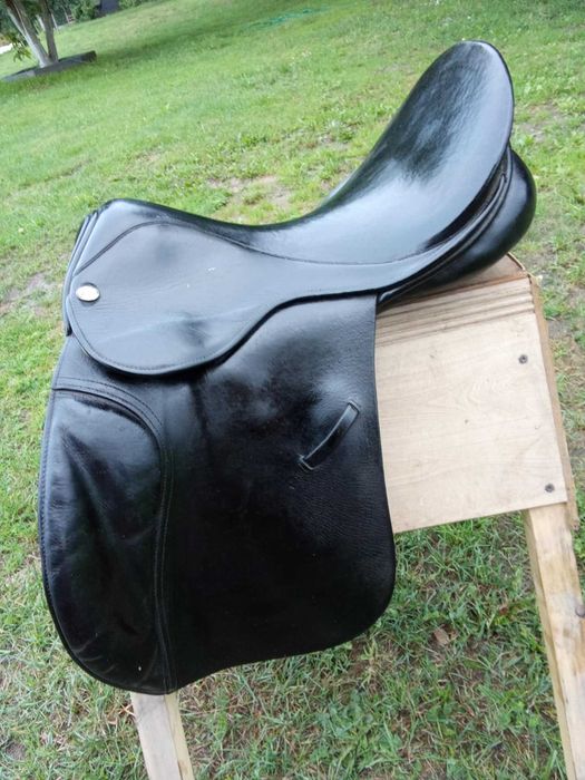siodło GFS wszechstronne angielskie SKÓRZANE 17,5' 18' na konia wełna