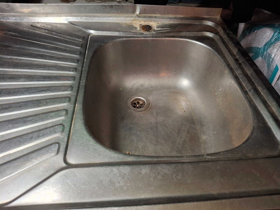 Мийка кухонна з нержавіючого металу б/у