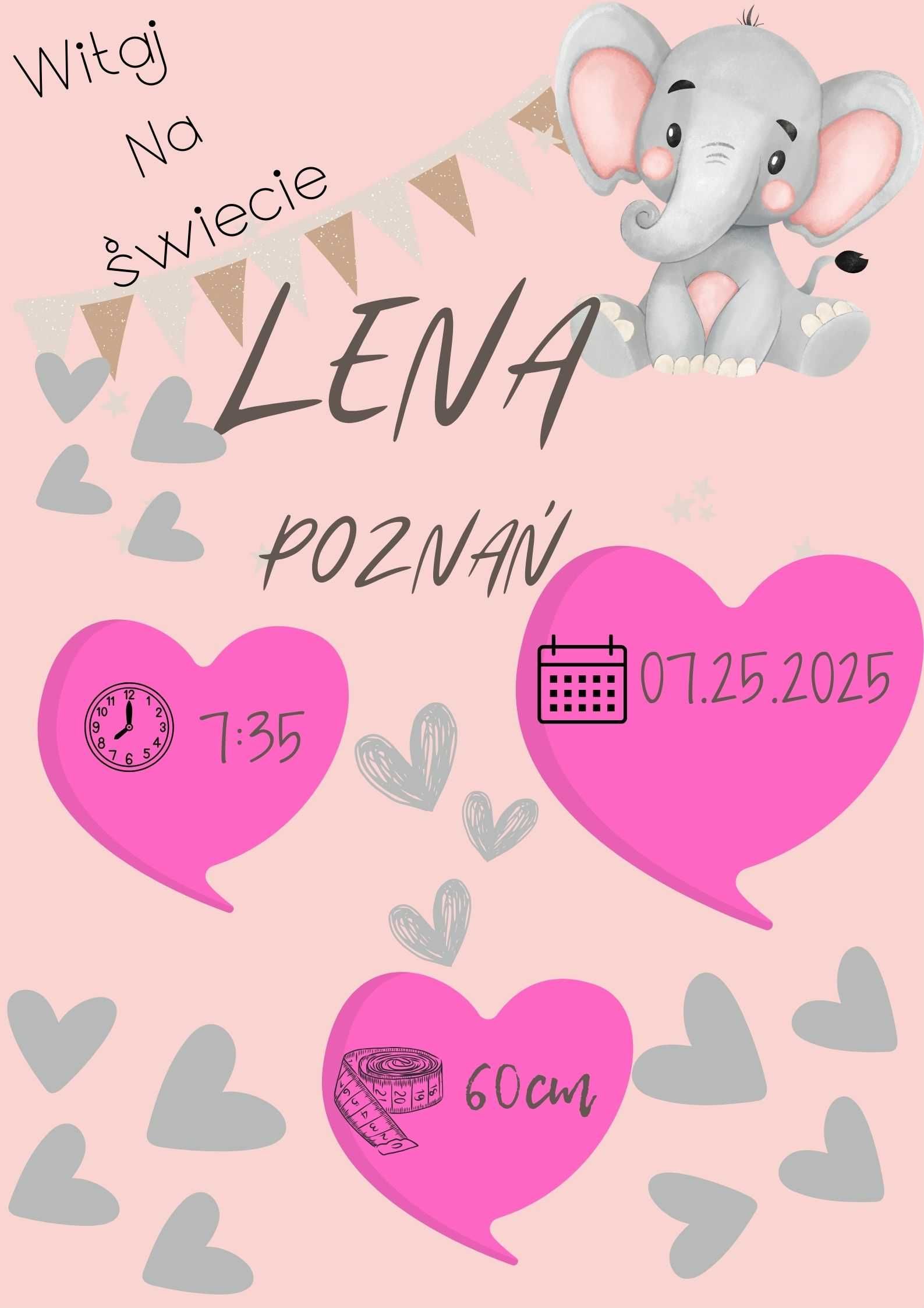 Metryczka dla dziecka