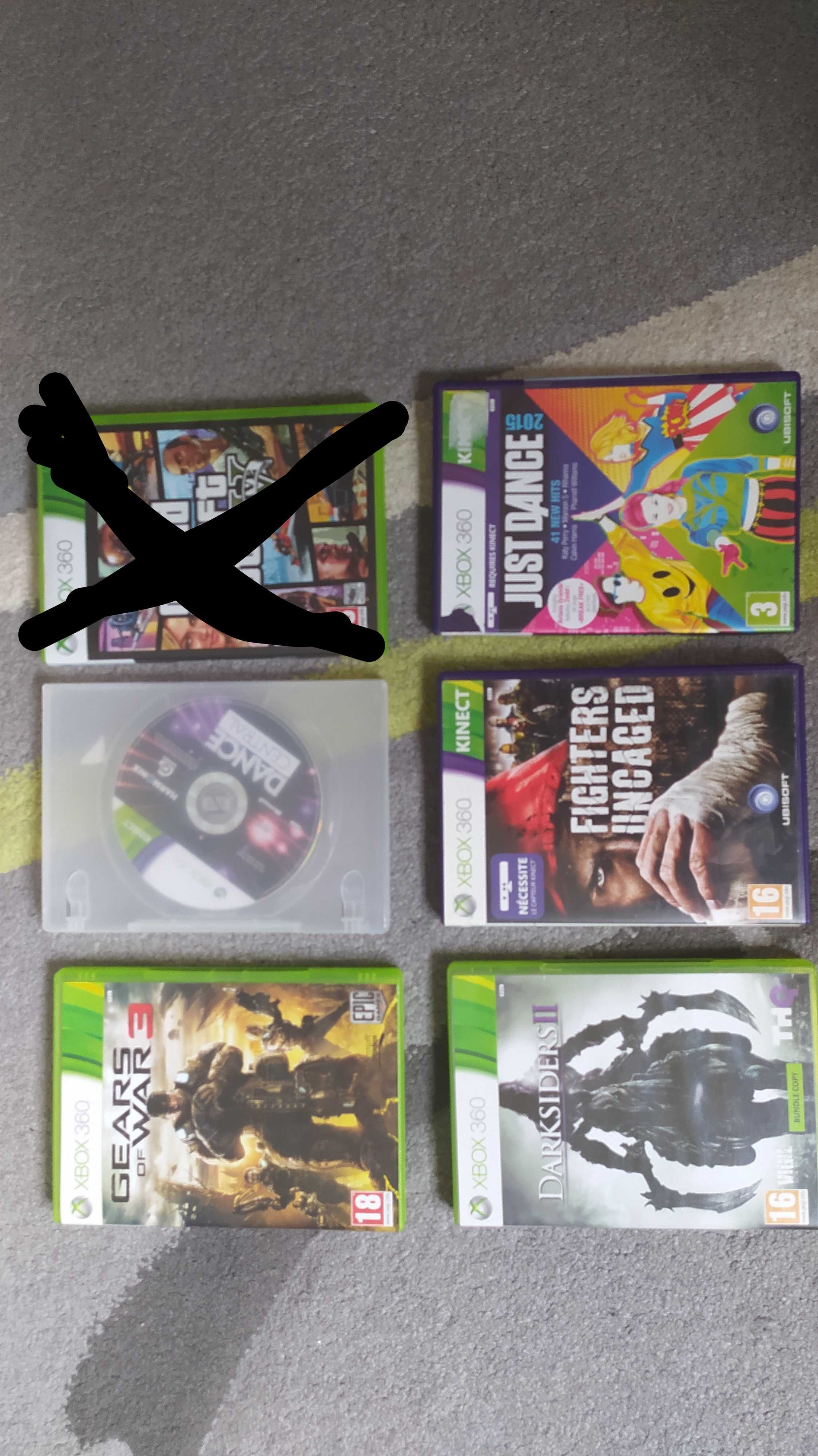 Gry Xbox 360 Dance Central, Gears of War 3, Fighter UNCAGE