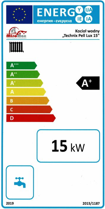 Kocioł  z Podajnikiem na Pellet Technix PELL LUX 15kw 5 klasa Dotacja