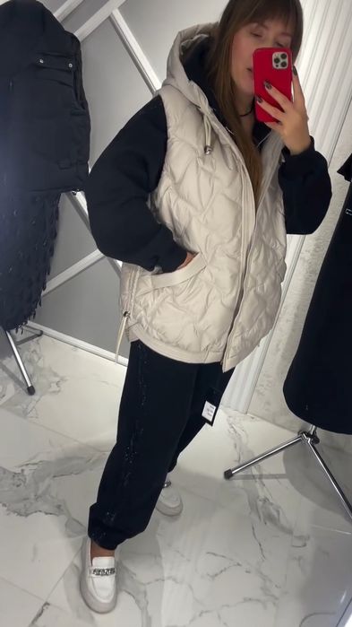 Жилетка стьобана демісезон осінь-весна 46-60