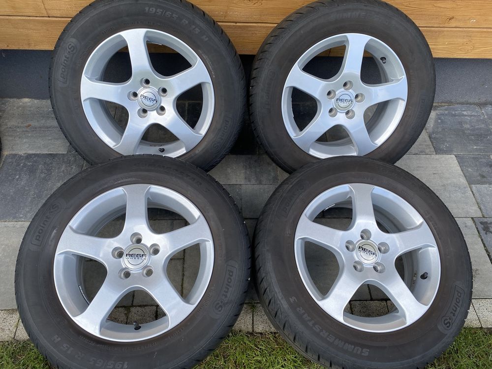 Koła letnie 15 cali 5x100 opony 195/65/15 Toyota Audi Skoda Seat