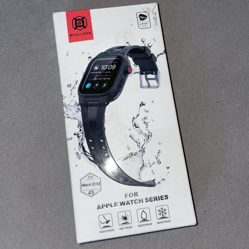 SHELLBOX Wodoodporne Etui do Apple Watch S7/S8 45 mm