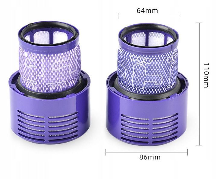 Filtr zmywalny do odkurzaczy Dyson V10 SV12 - 2 szt.