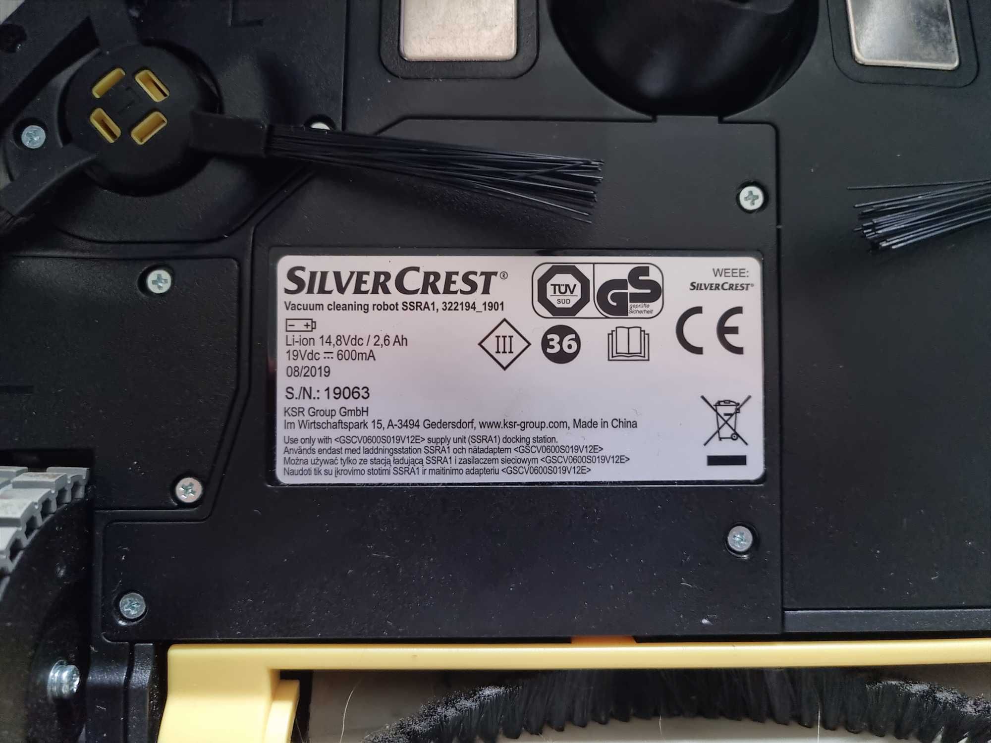 Robot Odkurzający Silvercrest SSRA1 – stan bardzo dobry