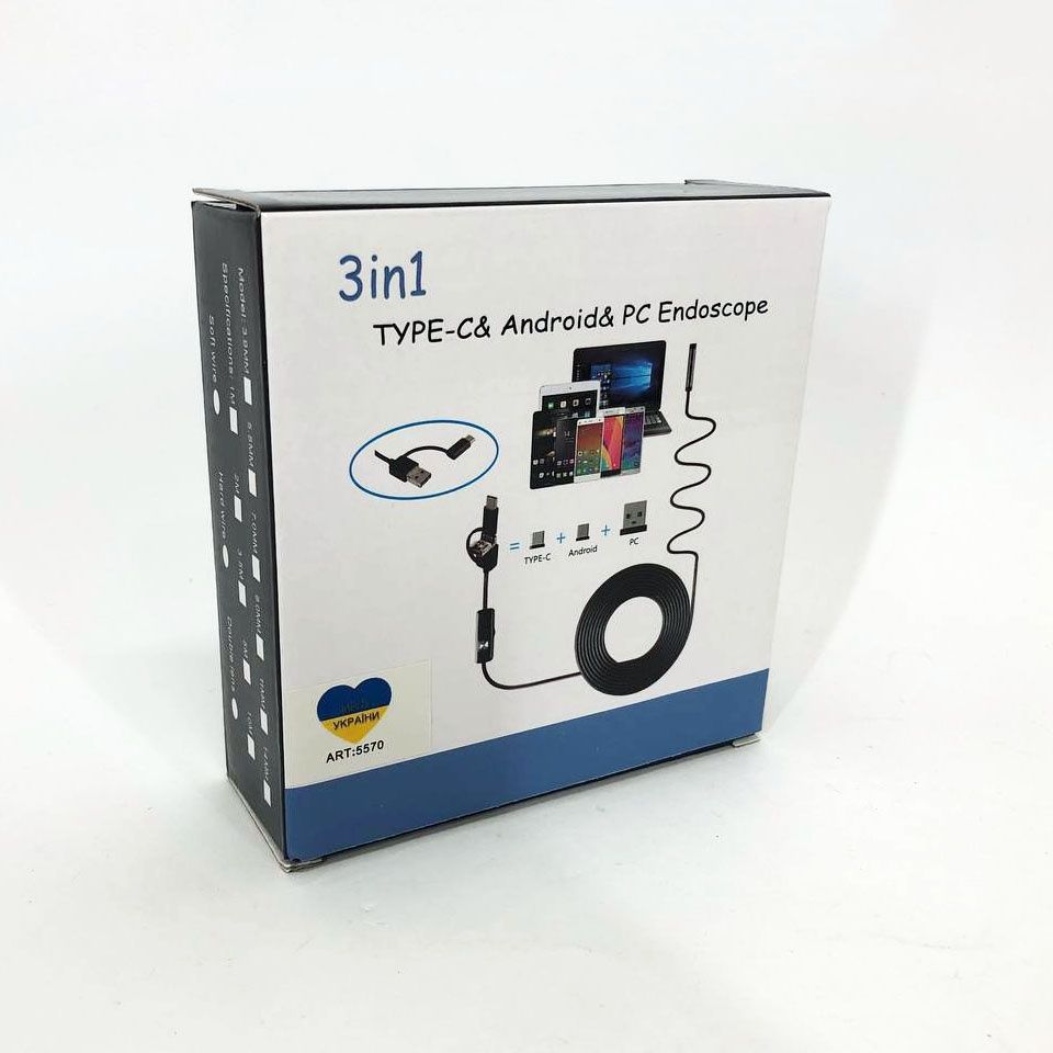 Эндоскоп Ендоскоп автомобильный для смартфона камера USB кабель 2 метр