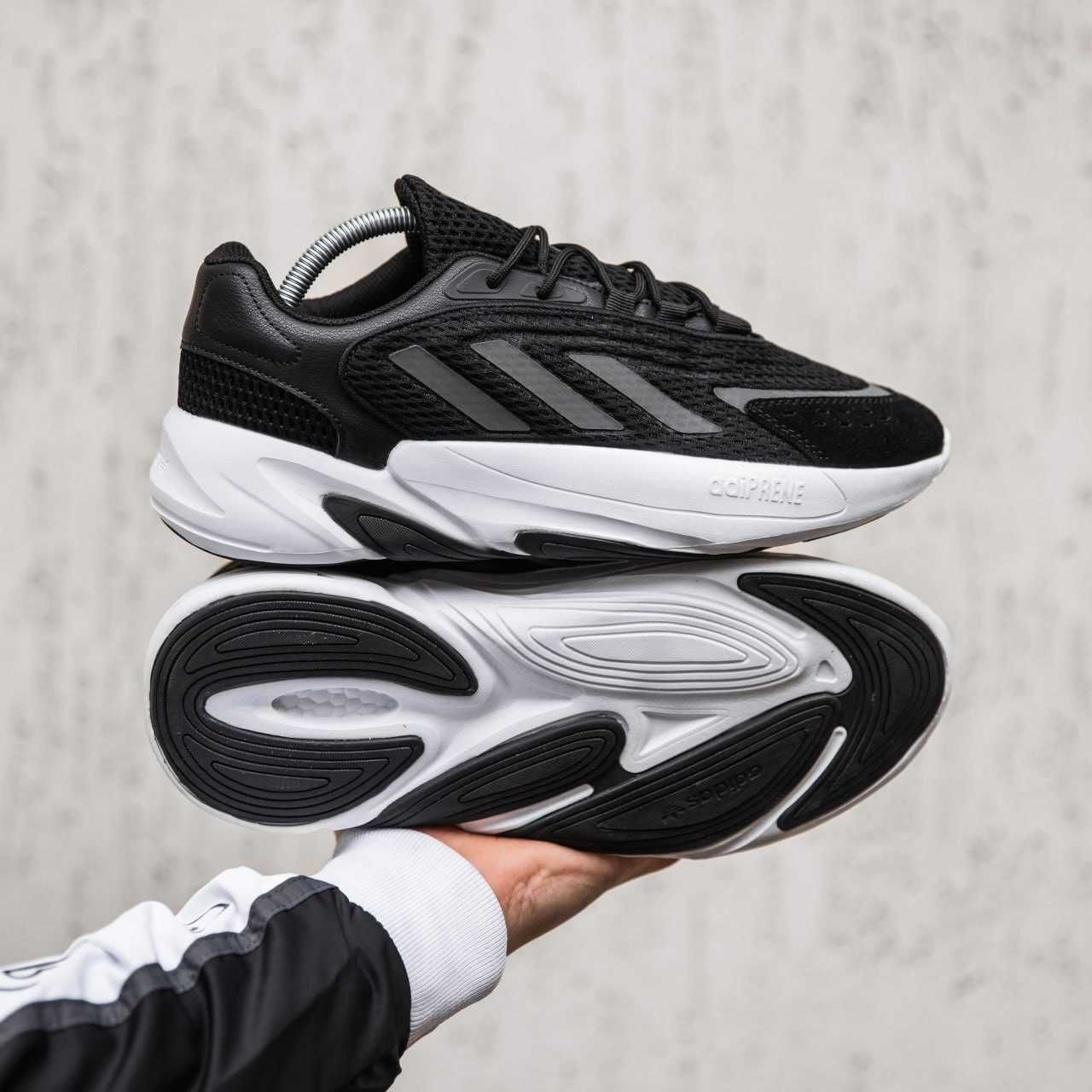 Чоловічі кросівки Adidas Ozelia чорний з білим 2376 ЯКІСТЬ