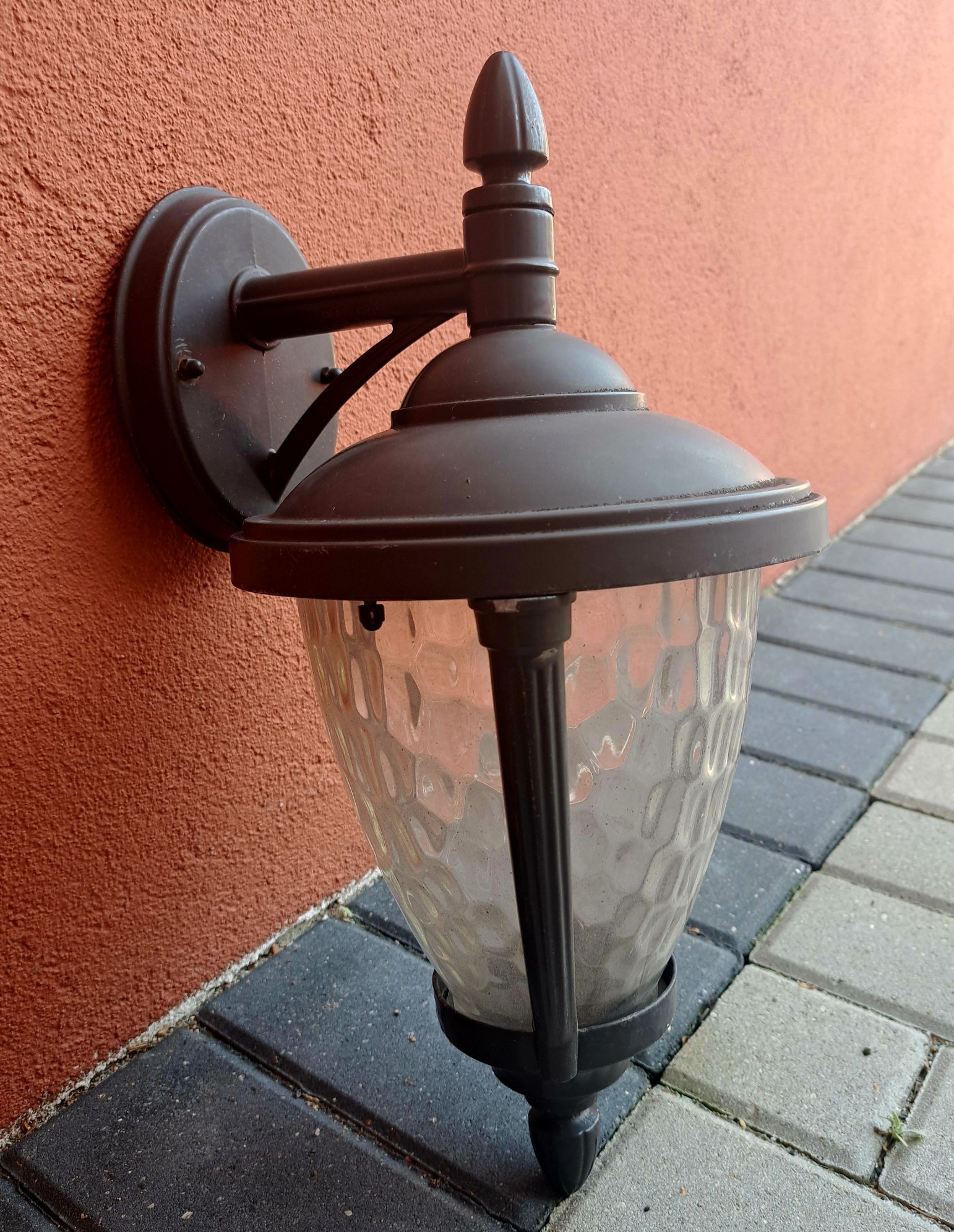 Klasyczna lampa ogrodowa zewnętrzna - grafit.