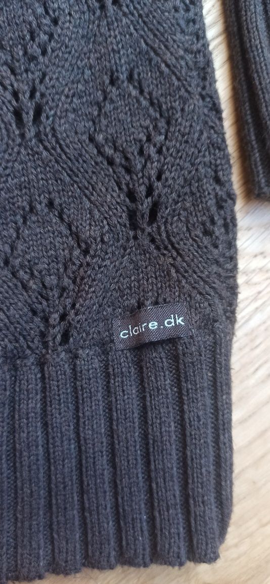 Czekoladowy duński kardigan Clair dk L