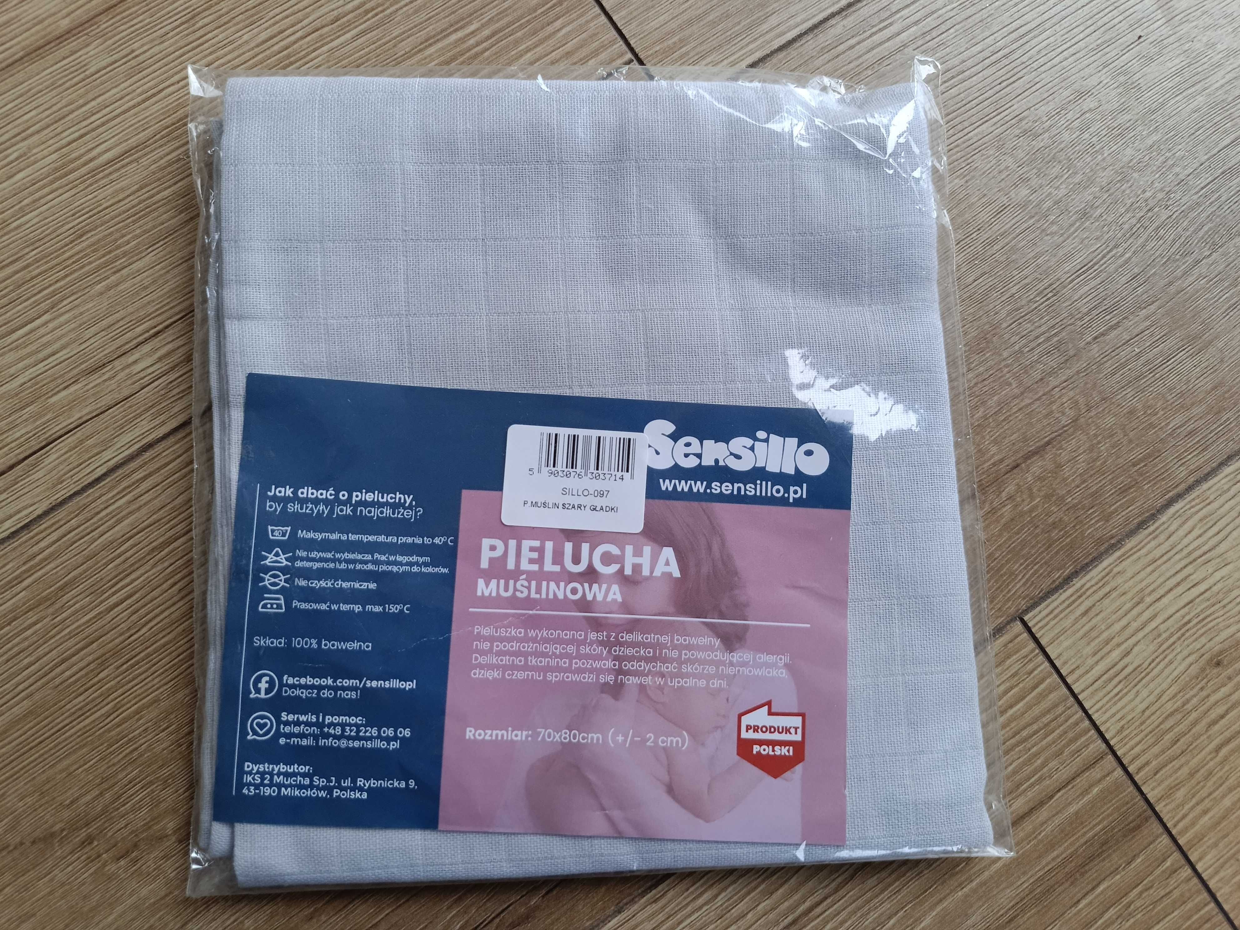 Pieluszka pielucha muślinowa nowa Sensillo różne wzory