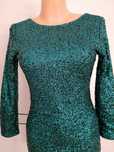 Sukienka wieczorowa H&M w zielone cekiny