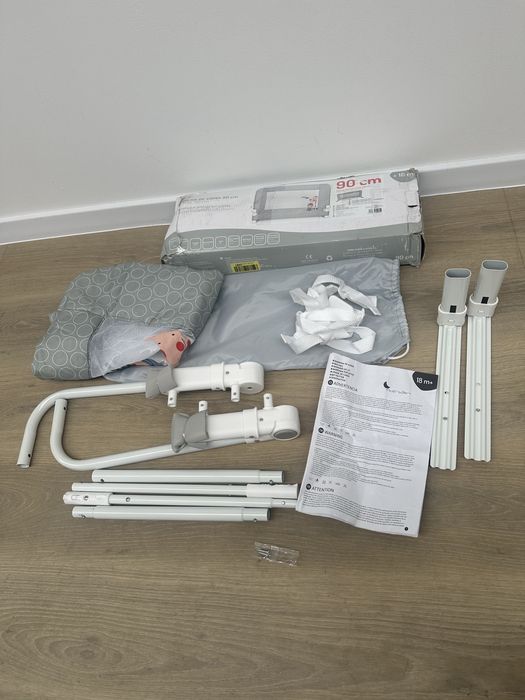 Barierka zabezpieczająca do łóżka 90cm Interbaby kratka ochronna