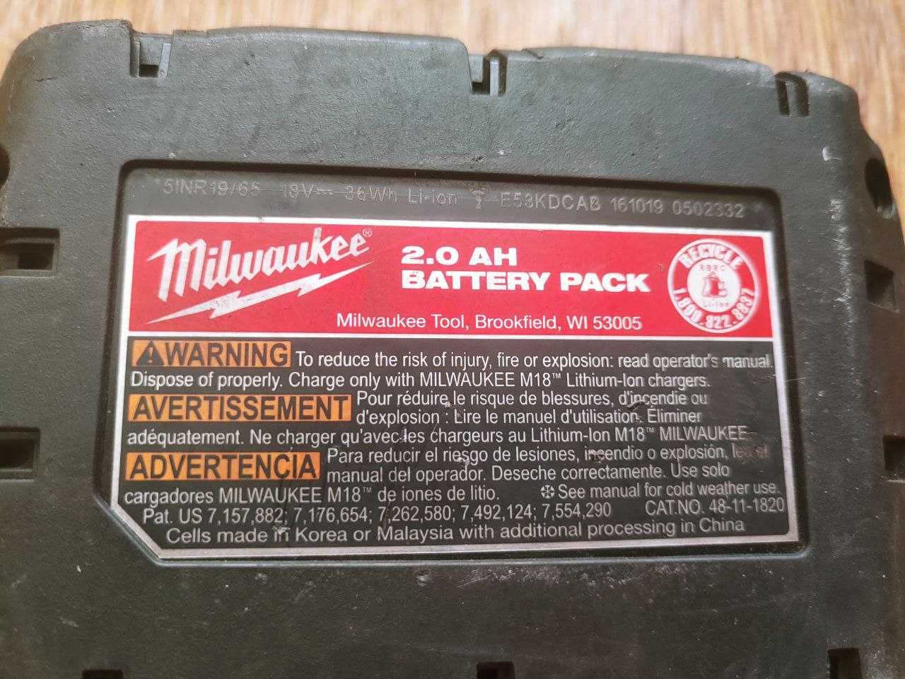 Бесщеточный винтоверт / гайковерт Milwaukee M18 2850-20