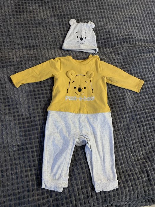 Zestaw pajacyk z czapeczka Kubuś unisex 74