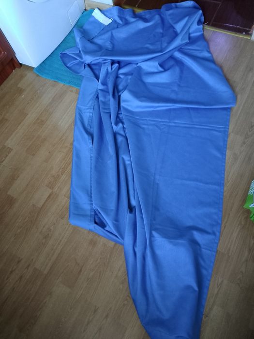 Штори блакитні, довгі