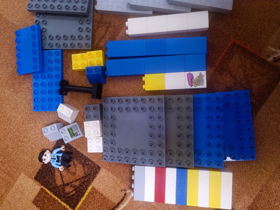 Конструктор JDLT (аналог Lego Duplo) "Полицейский и пожарний участок"