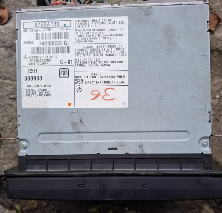 Citroen C-Crosser Outlander II Peugeot 4007 Radio Nawigacja 8750A139