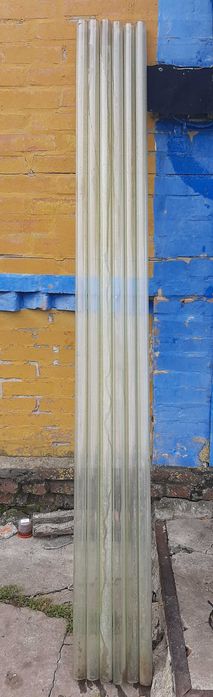 Труба скляна, довжина 235см, діаметр 40мм, товщина скла 4мм.