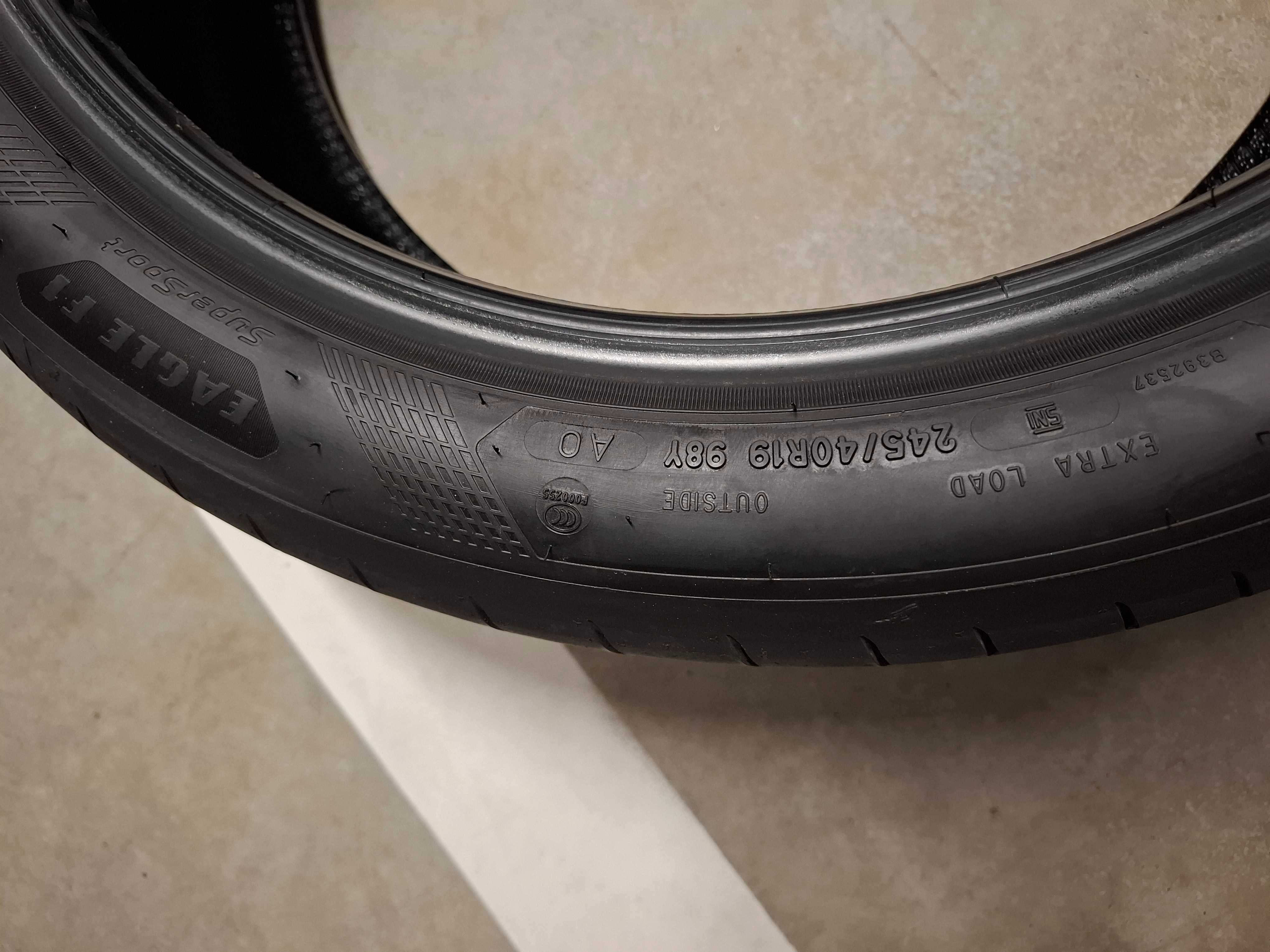 4x goodyear eagle f1 supersport 245 40r19 98 Y XL A0 audi homologacja