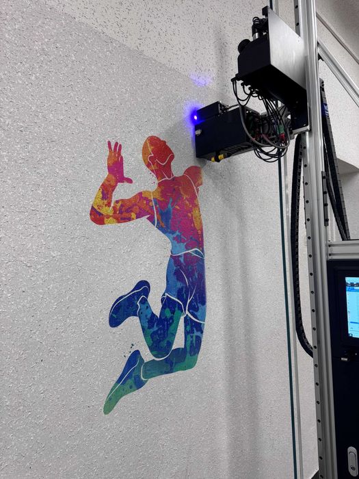 Gotowy biznes drukarka ścienna HK-T1 nowa głowica sociale szkolenie