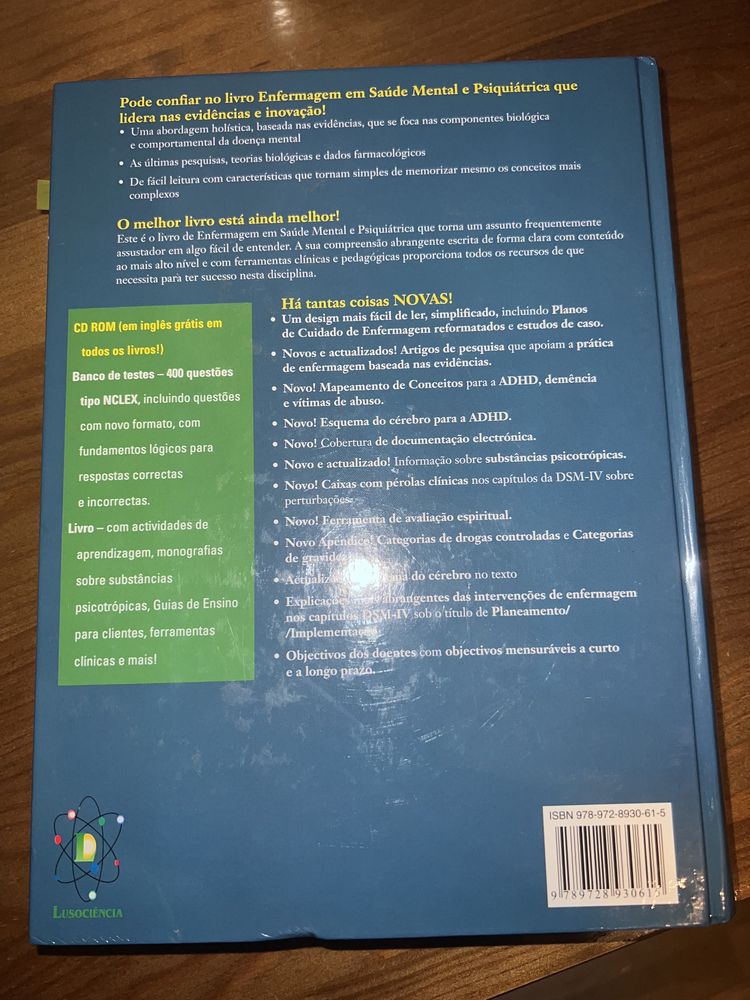 Livro - Enfermagem em saúde mental e psiquiátrica