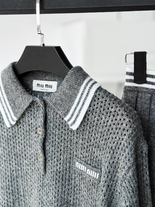 Трикотажний костюм ( кофта + спідниця) Miu Miu