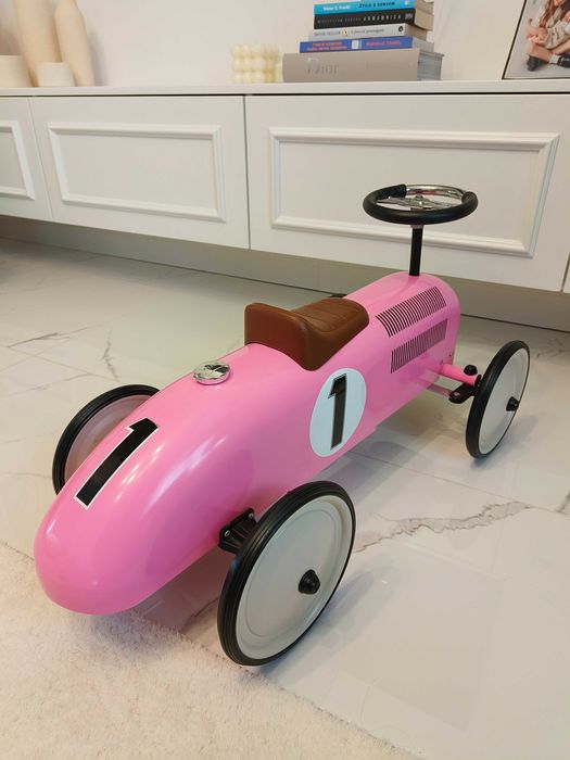 Jeździk samochodzik biegowy wyścigówka dla dziewczynki dzieci