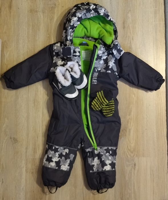 Kombinezon zimowy niemowlęcy + buciki