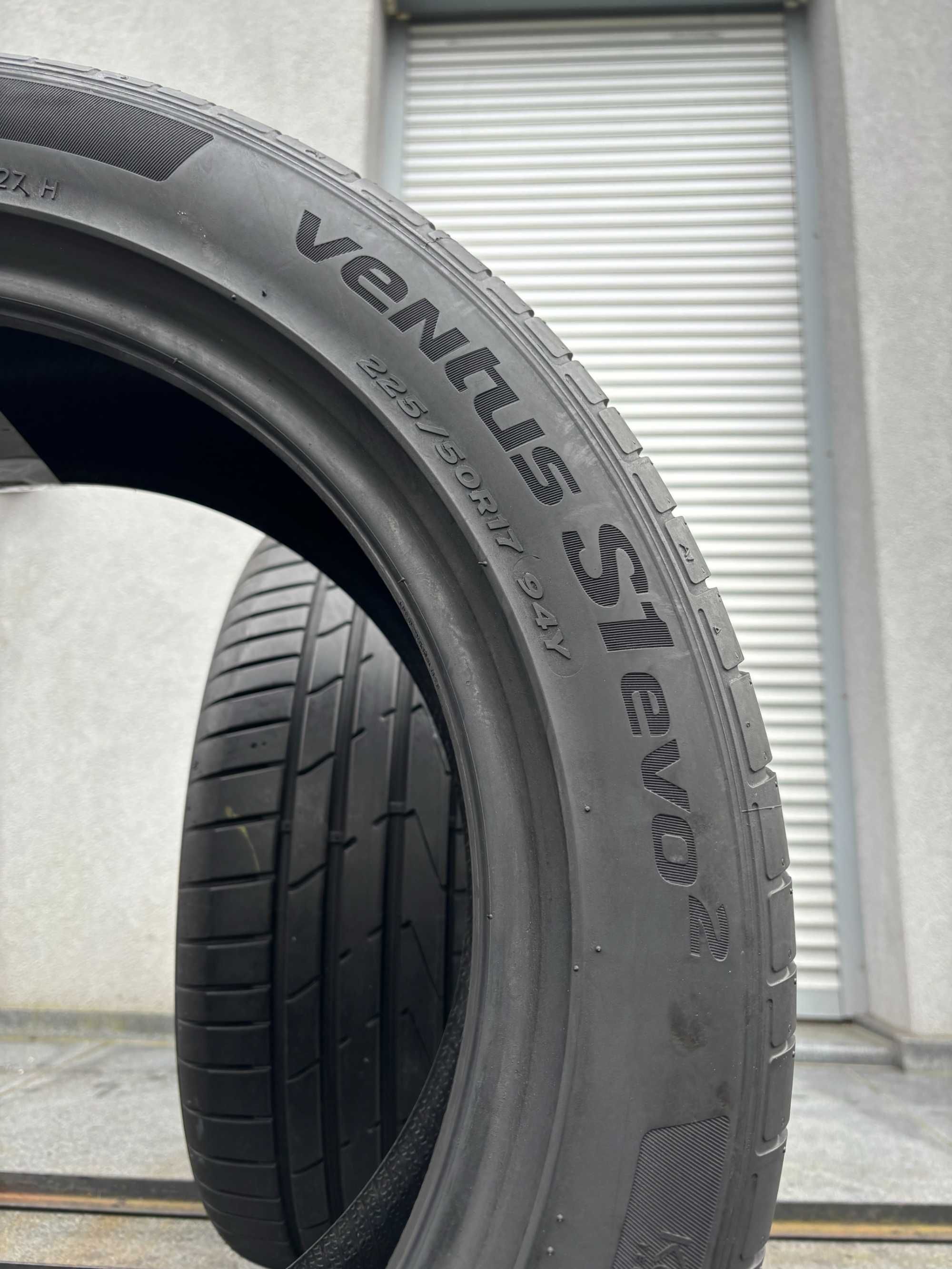 2szt letnie 225/50R17 Hankook 7mm 2020r świetny stan! L6180 gwarancja