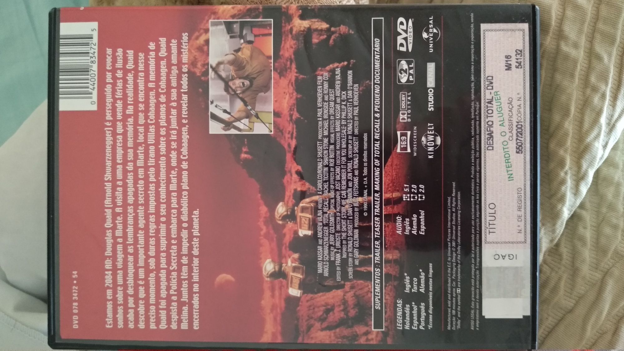 Desafio Total (1990) em DVD