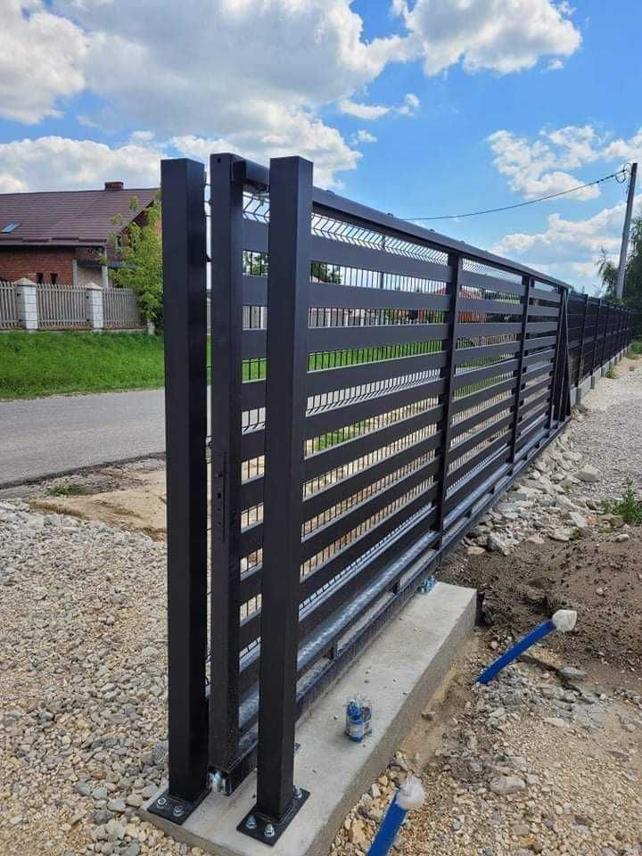 Brama przesuwna 5m x 1,42m profil poziom. 80x20mm PRODUCENT