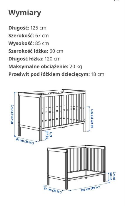 Łóżeczko Sundvik