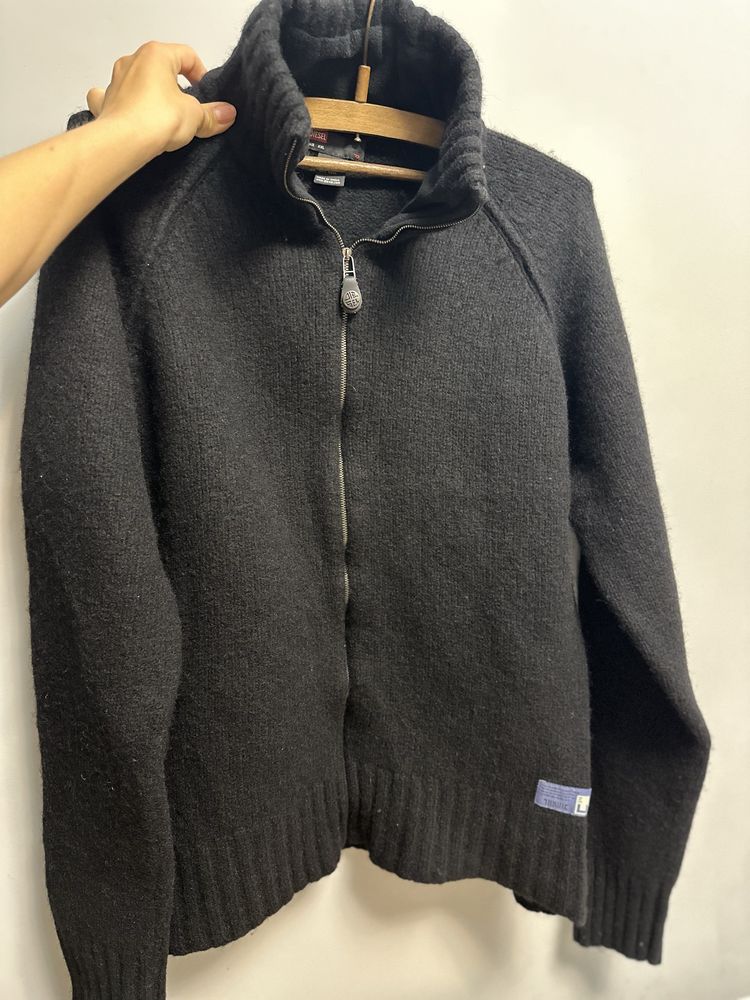 Вінтажний светр на блискавці Diesel оригінал 100% шерсть лани