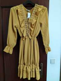 Vestido outono amarelo