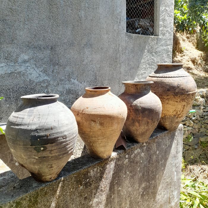 Potes barro panelas ferro vintage